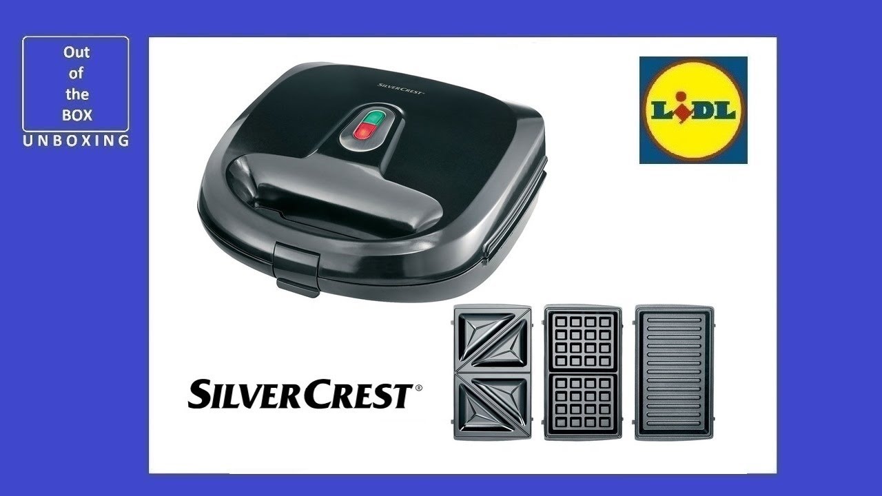 1 D1 - 750W) SSMW Sandwich YouTube 3 Toaster (Lidl Silvercrest UNBOXING 750 in