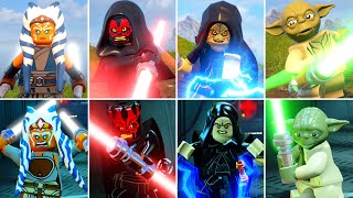 LEGO Star Wars The Skywalker Saga vs The Force Awakens Characters Evolution (Side by Side)