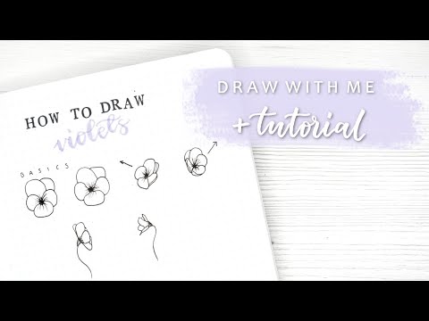 Video: How To Draw A Violet