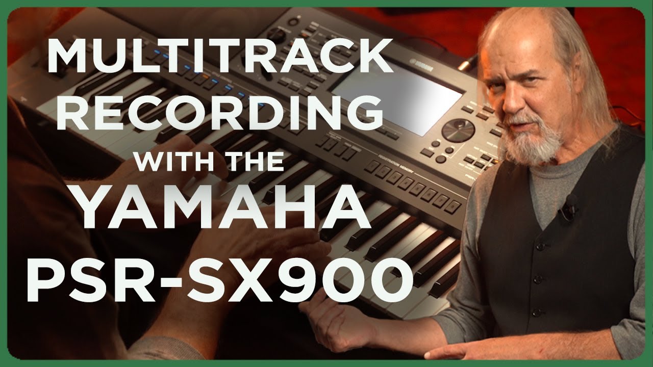 Многодорожечная запись с помощью Yamaha PSR-SX900