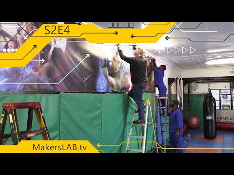 MakersLAB.TV S2E4 - Create Super Long PVC Banners for GYM Facility Training Room Wall Decoration