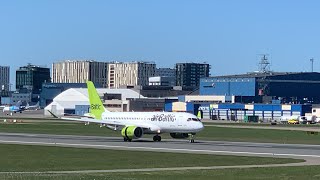 airBaltic A220 landing in TLL (EETN)
