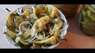 წიწაკის მწნილის გაკეთება wiwakis mwnili (Pickled Sweet Banana Peppers  Маринованный перец на зиму)