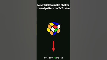 New trick | New trick to make chaker board pattern on 2x2 cube 😱 #shorts #viralvideo #viral #cube