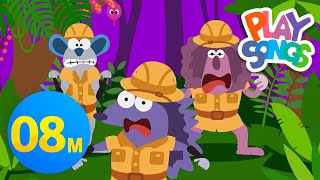 Spooky Jungle🌲 + More Nursery Rhymes & Kids Songs | Playsongs