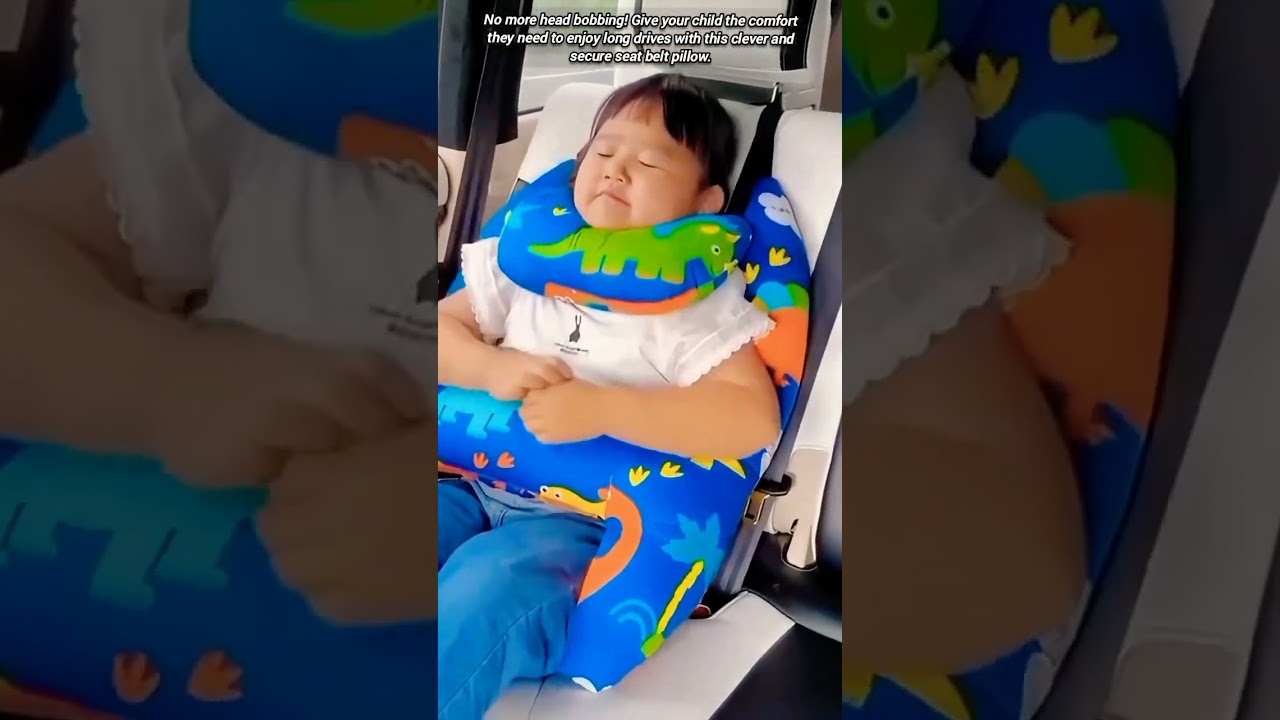 ​Car Seat Belt Pillow: Safe and Comfortable Sleep for Kids.