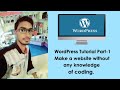 WordPress Tutorial Part-1st , in English-Hindi | Coding Expert Technologies