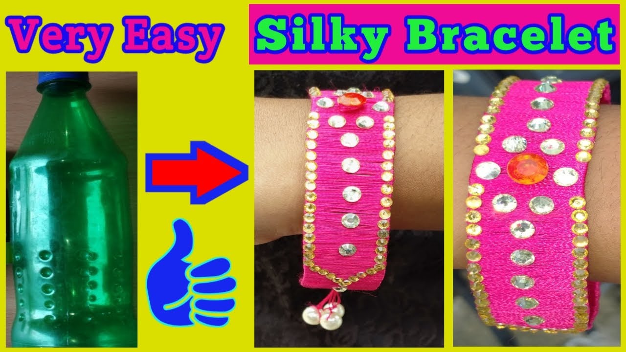 DIY Bracelet || How To Make Beaded Bracelet At Home || Beaded Jewellery ||  Gift For Friend - YouTube