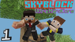 Minecraft Skyblock, But It's Ultra Hardcore - Episode 1