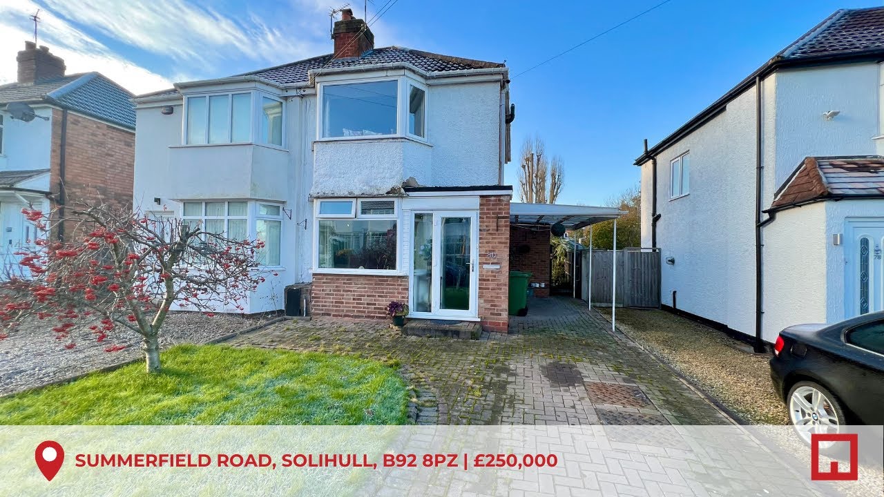 Virtual Viewing Summerfield Road, Solihull, B92 8PZ YouTube