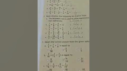 Mathematics Exercise 3d part 1 - Class 5 - Allied School Bukhtyari Campus