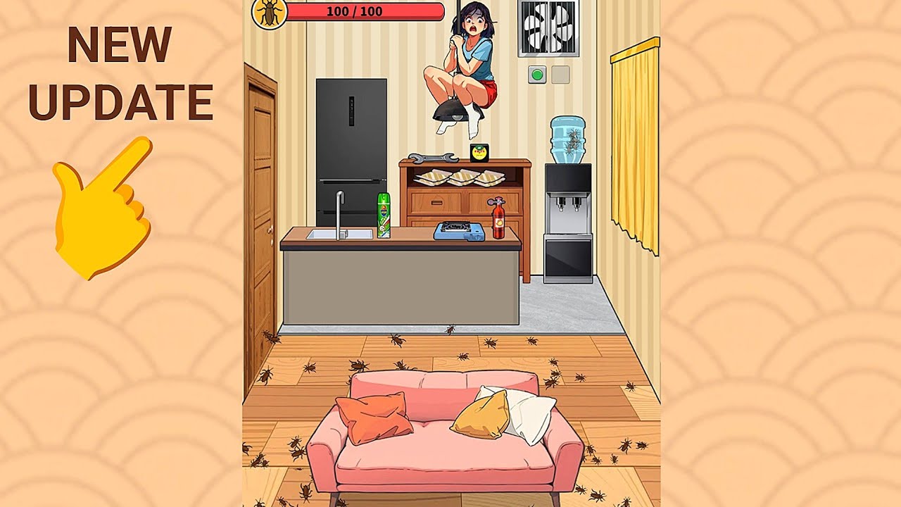 Eliminate All Cockroaches Kill Roaches Brain Puzzle Tricky Quest Level ...