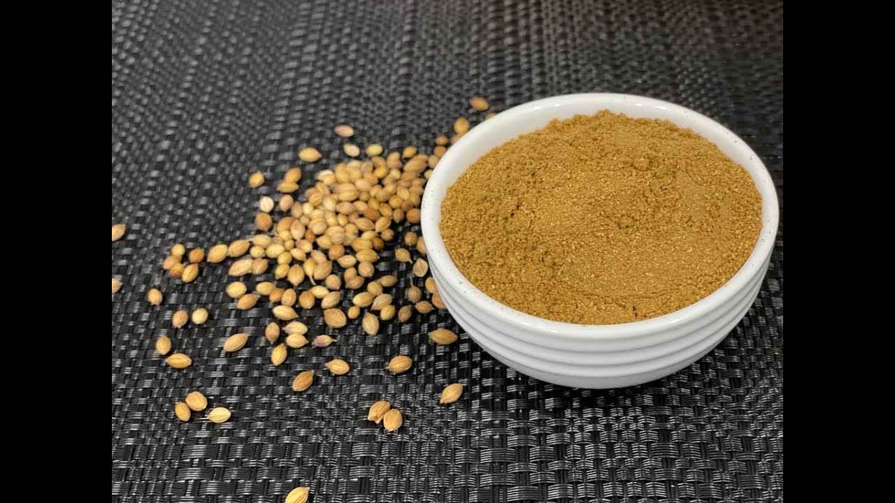 Unavu 45 Home made Coriander powder in TamilPadmah's unavu For