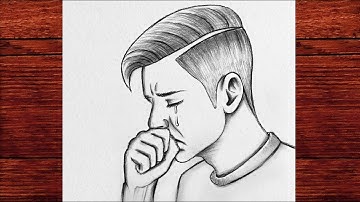 How to Draw a Sad Boy Face Step by Step | Easy Pencil Sketch for Beginners