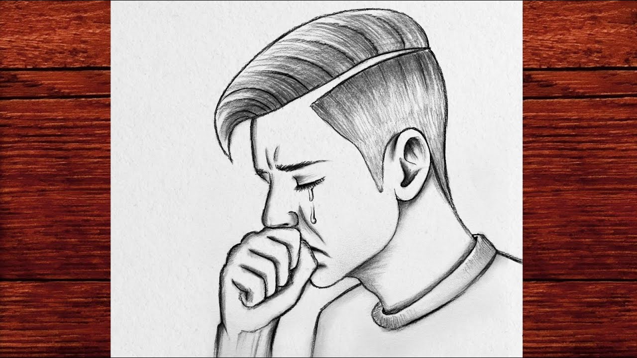How to Draw a Sad Boy Face Step by Step | Easy Pencil Sketch for Beginners