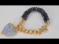 COMO HACER ESTA PULSERA EN  MURANO NEGRO FACIL