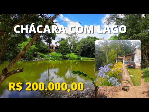 Chácara com lago, pomar, ótimo preço, R$ 200.000,00 cód 445