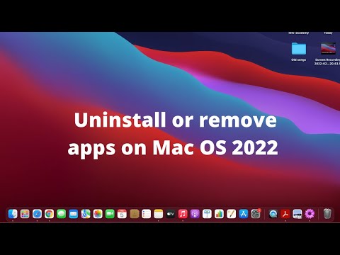 How to uninstall or remove apps on Mac OS 2022