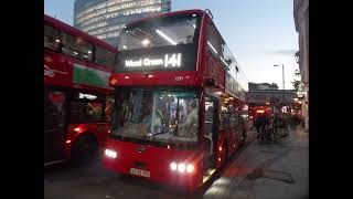 Brand NEW BYD eBus BD11 Arriva London ED1 LF25TFU on a 141 Leaves at London Bridge for Palmers Green