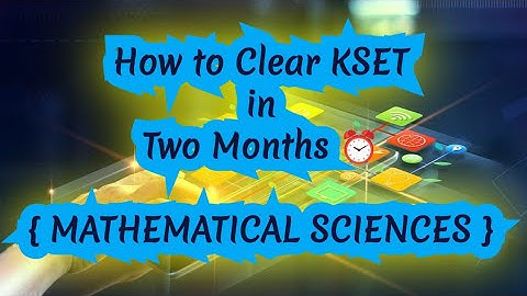KSET Exam Analysis - Mathematical Sciences