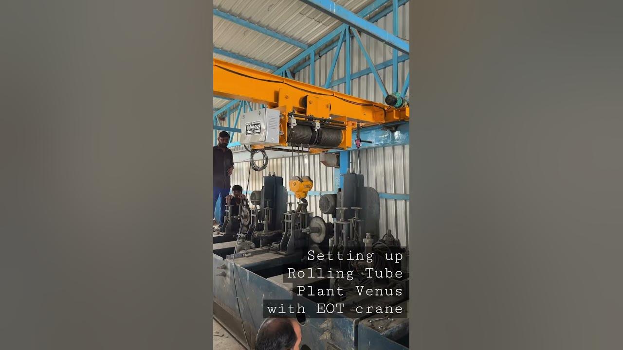 Our new rolling mill division setup with Venus Overhead Crane