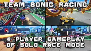 Team Sonic Racing: Solo Race Mode with 4 Players (Wisp Circuit) screenshot 5