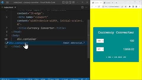 Build a Currency Converter with HTML CSS JavaScript (Live API)