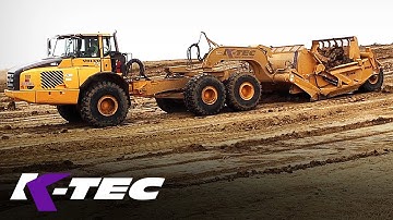 K-Tec 1233 ADT Scraper Self Loading Topsoil