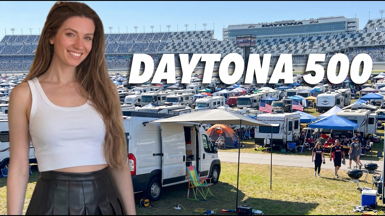 Infield Camping at the Daytona Raceway | FULL Experience
