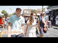 HAPPY Residents of JERUSALEM. Walk in the City Center