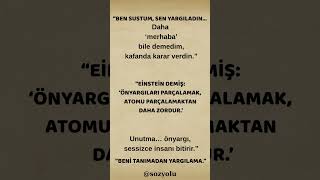 “Ben Sustum, Sen Yargıladın… Resimi