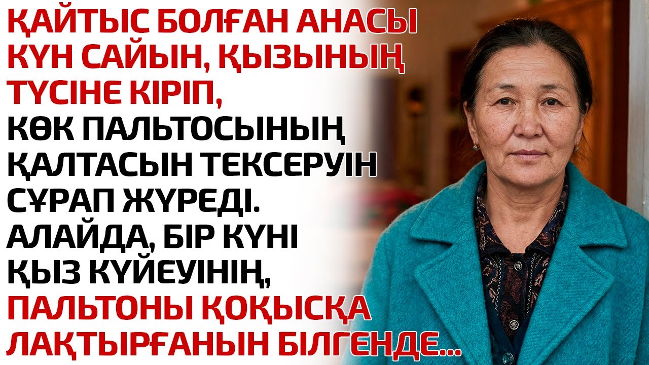 ҚАЙТЫС БОЛҒАН АНАСЫ КҮН САЙЫН ҚЫЗЫНЫҢ ТҮСІНЕ КІРІП ПАЛЬТОНЫҢ ҚАЛТАСЫН ТЕКСЕРУІН СҰРАП ЖҮРДІ. АЛАЙДА