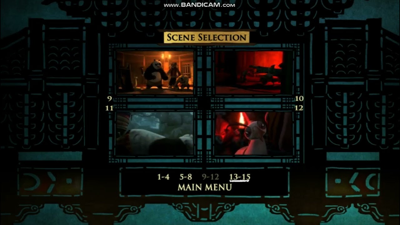 Kung Fu Panda 2 DVD Menu Walkthrough