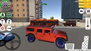 Car Driving School 2019 : Real Parking Sim | HUGE JEEP Red Color & Blue Wheels - Android GamePlay HD screenshot 5