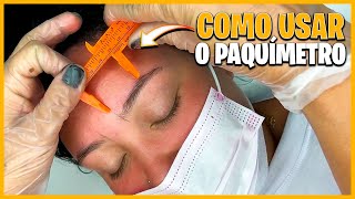 VIDEO LESSON - HOW TO USE A CALIPER FOR EYEBROW MAPPING - EYEBROW DESIGN
