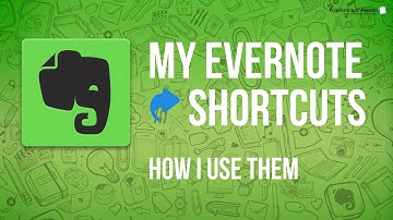 How I use Evernote Shortcuts