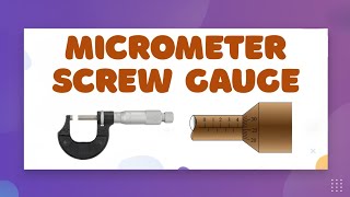 How to Read a Micrometer Screw Gauge