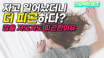 [잠을자도자도피곤한이유] 이것 때문이었어?!