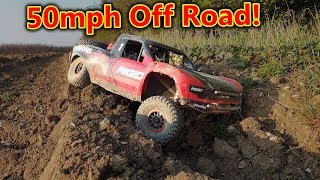 High Speed off road with CRASHES! Traxxas UDR Assault!