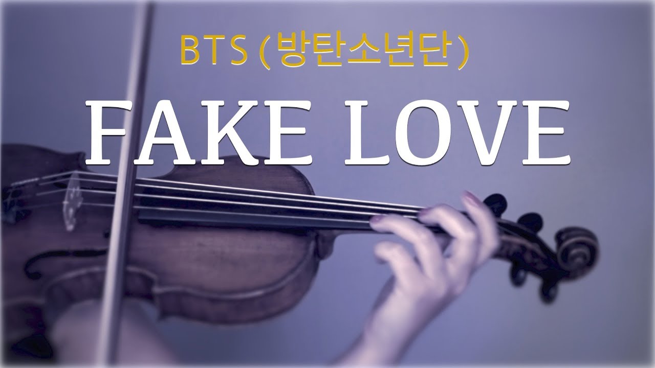 BTS    Fake Love for violin and piano COVER