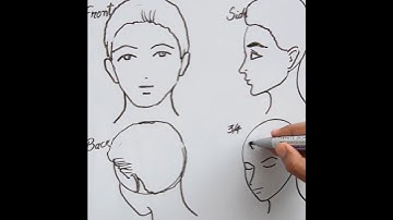 Face Drawing With Circle Technique || Short Video