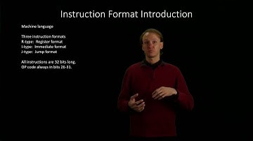 4.  Instruction Format Introduction