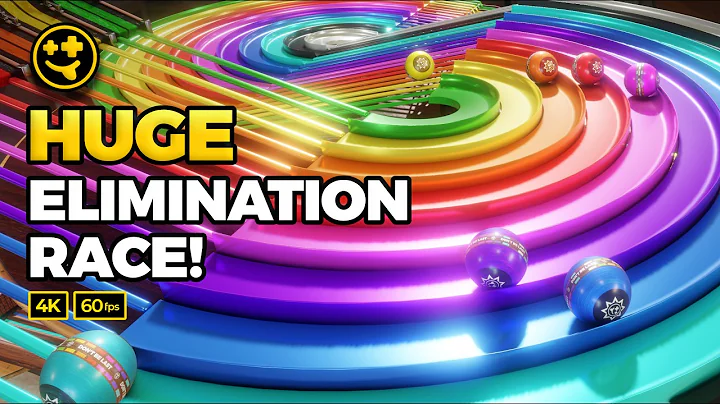 *HUGE* Marble Race  | #marbles #marblerun #marblerace #elimination #asmr #sensory #3D #rigidbody