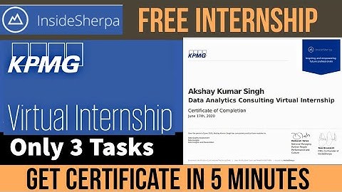 KPMG Free Virtual Internship | All the 3 tasks | InsideSherpa | Get Certificate in 5 minutes | 🙂☺️😊