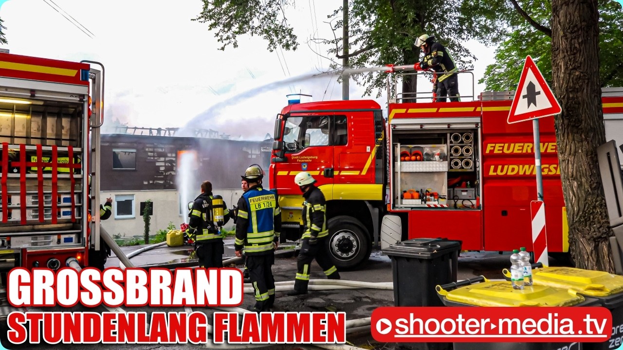 🔥🔥  GROSSBRAND: STUNDENLANG FLAMMEN AUS GEBÄUDE  🔥🔥 | ➡️  Große Dokumentation