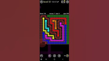 How To Solve Flow Free Jumbo Rainbow Pack Level 51 12x12 Board Walk Through Solution Walkthrough