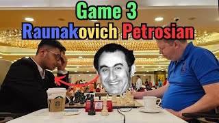 Raunak Sadhwani embodies the spirit of Tigran Petrosian against Nigel Short | Game 3