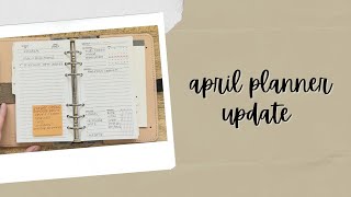 April Planner Update Personal Rings