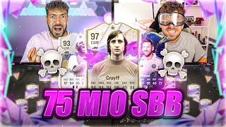 🚨BIG RIP im 75 MIO COINS Squad Builder Battle 🔥🚑☠️ Wakez vs kleiner Cousin !!