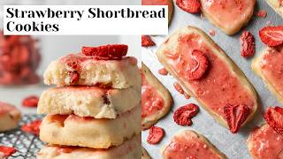 Strawberry Shortbread Cookies!